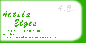 attila elges business card